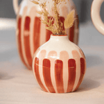 Soliflore - rayure rose et terracotta - Boutique We Are ParisOustao