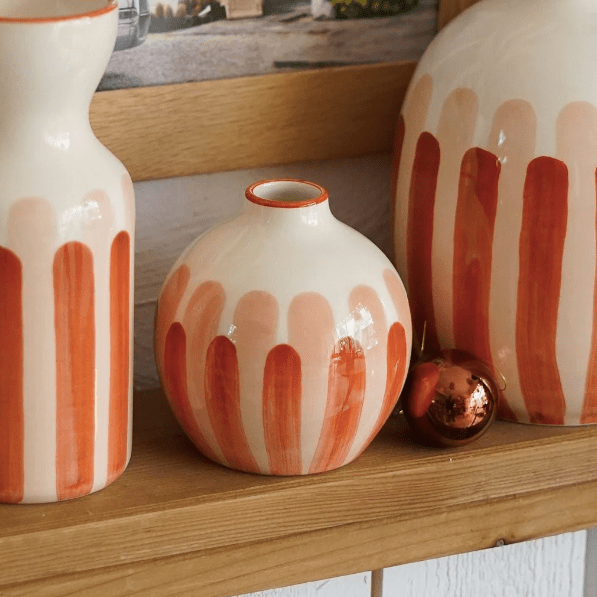 Soliflore - rayure rose et terracotta - Boutique We Are ParisOustao