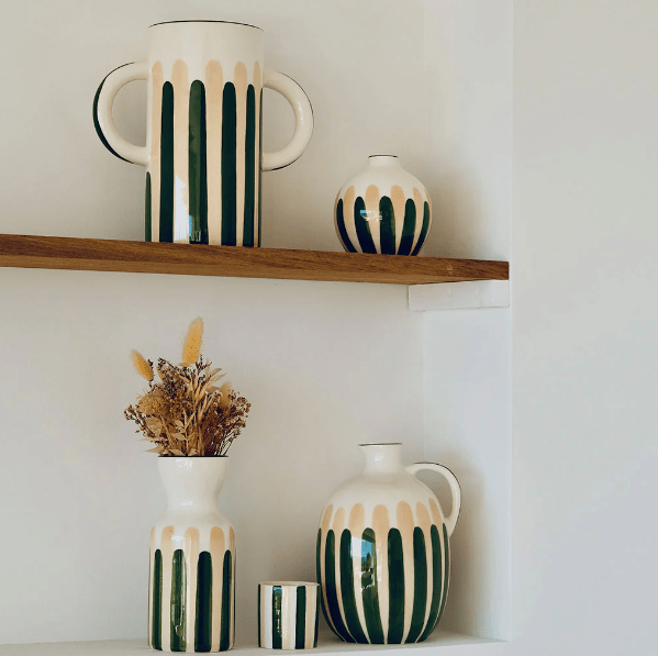 Soliflore - rayure vert/beige - Boutique We Are ParisOustao