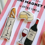 Trois mini magnets faits main – L'heure de l'apéro - Boutique We Are ParisRio Soley
