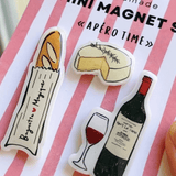 Trois mini magnets faits main – L'heure de l'apéro - Boutique We Are ParisRio Soley