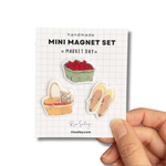 Trois mini magnets faits main – Market Day - Boutique We Are ParisRio Soley