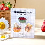 Trois mini magnets faits main – Market Day - Boutique We Are ParisRio Soley
