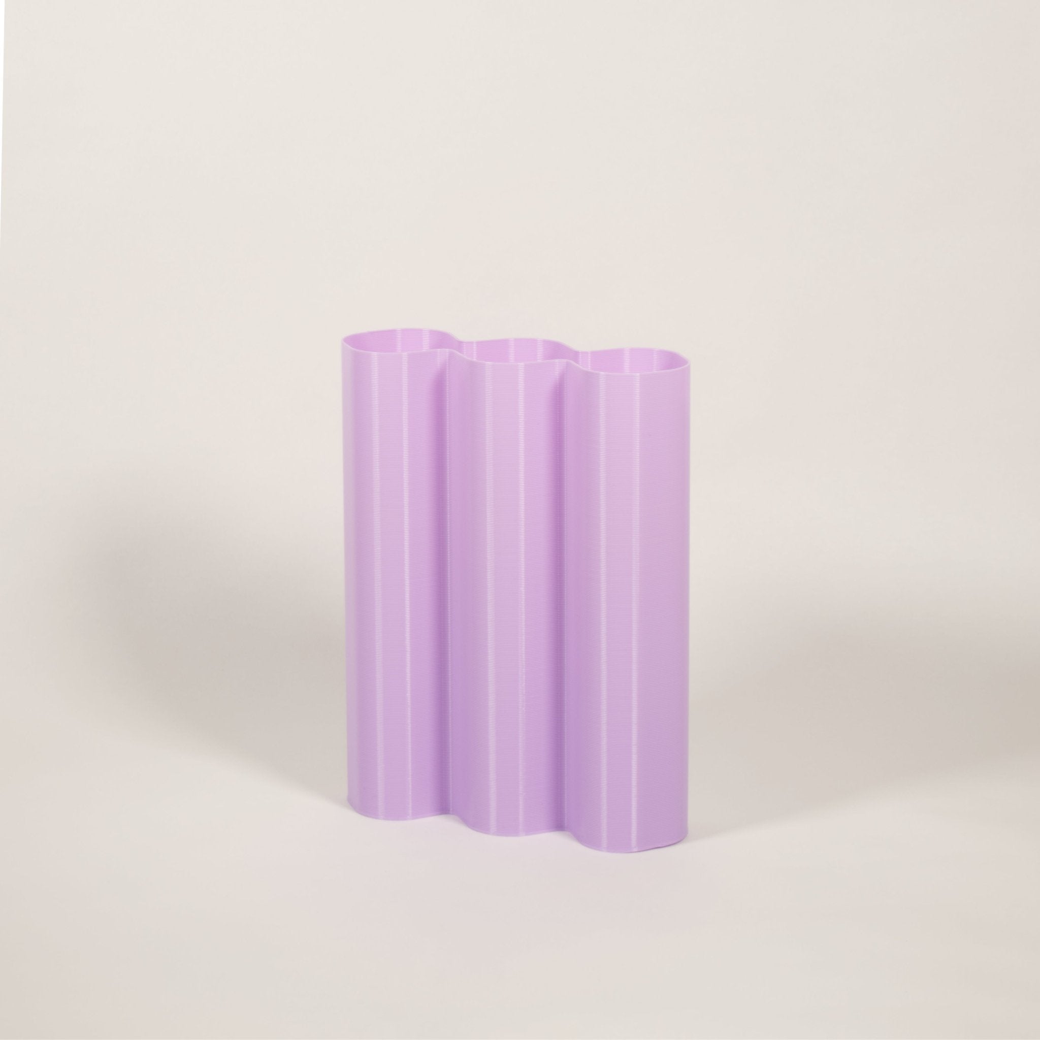 Vase Alvaro L Violet - Plastique recyclé et impression 3D - Warren&Laetitia - Boutique We Are Paris