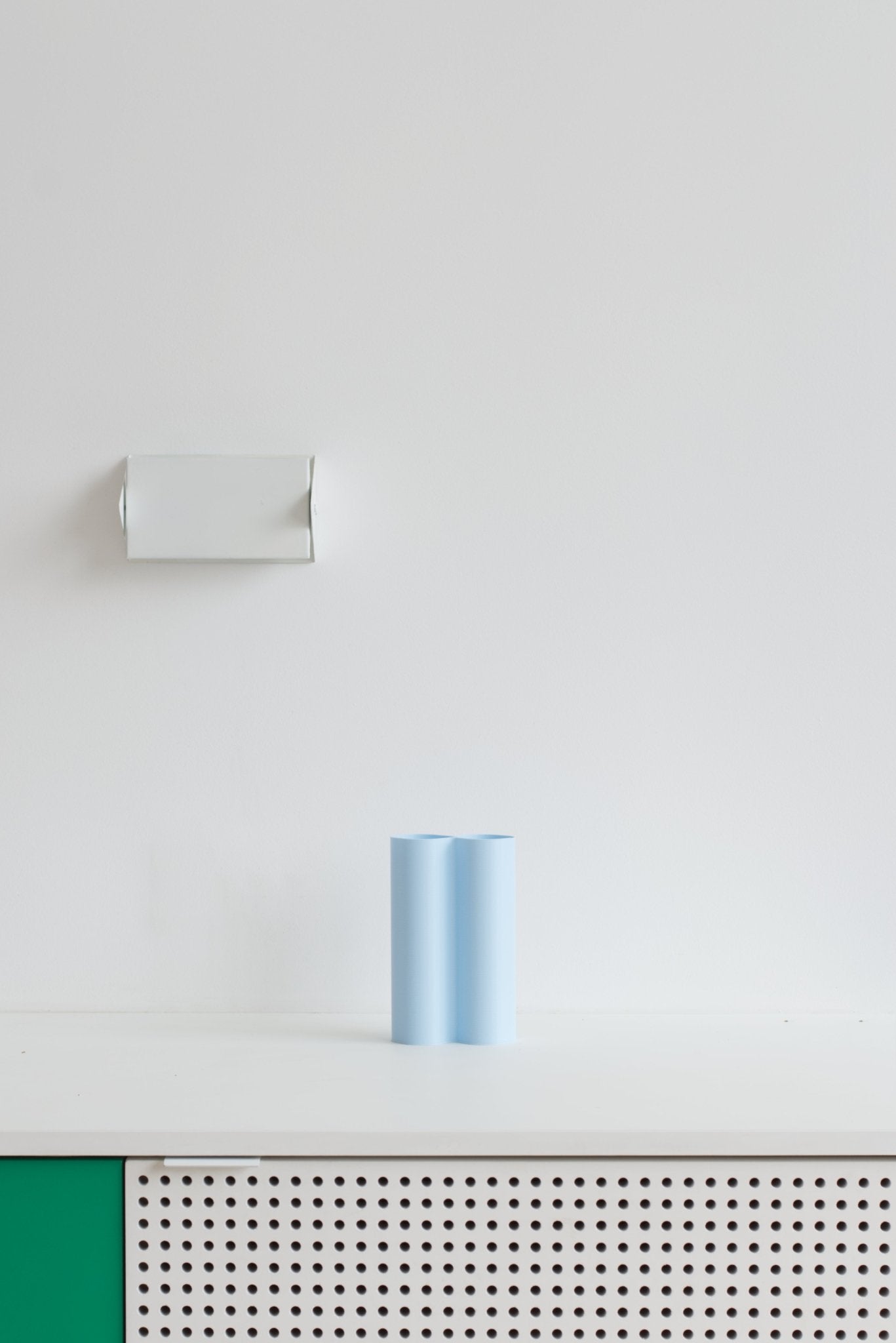 Vase Alvaro S Bleu ciel - Plastique recyclé et impression 3D - Warren&Laetitia - Boutique We Are Paris