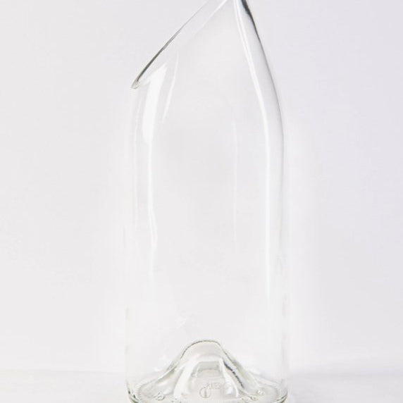 Vase Chaloupé Blanc - Vase façonné à partir d'une bouteille de vin - Boutique We Are Paris