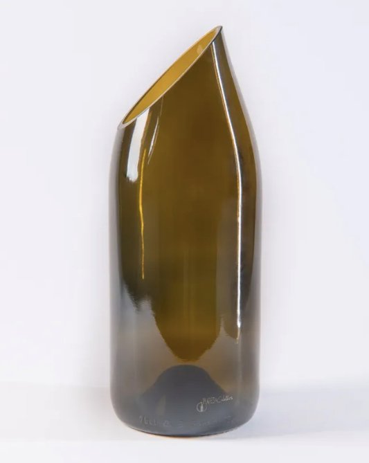 Vase Chaloupé Brun - Vase façonné à partir d'une bouteille de vin - Boutique We Are Paris