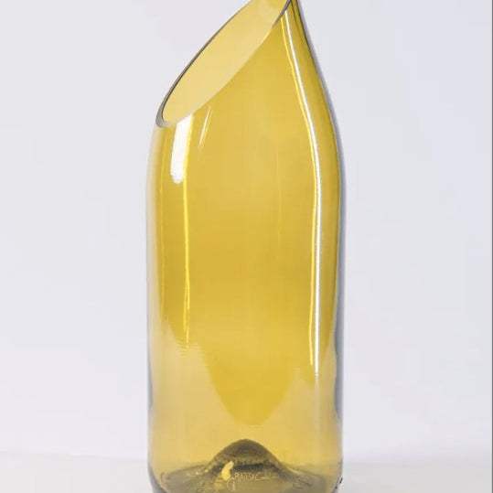 Vase Chaloupé Ocre - Vase façonné à partir d'une bouteille de vin - Boutique We Are Paris