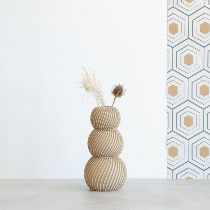 Vase Flamant beige - MK L'Atelier - Boutique We Are Paris