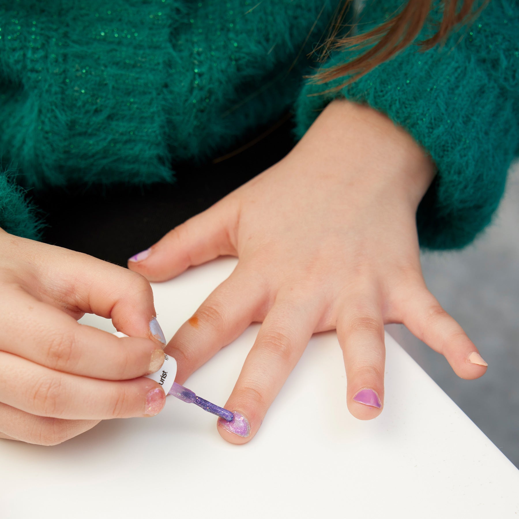 Vernis Enfant Manucurist - violet pailleté - Scarlette La Chouette - Boutique We Are ParisManucurist