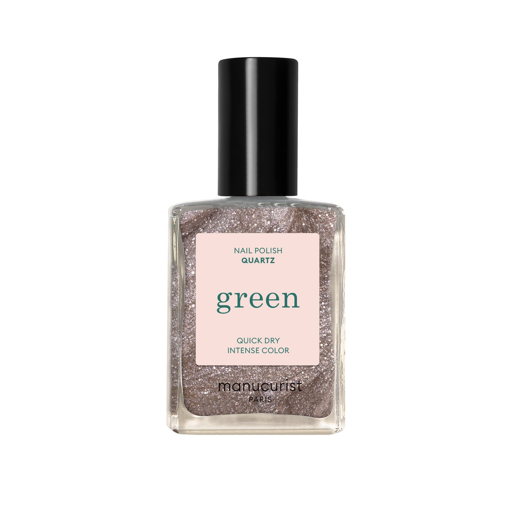 Vernis Green Manucurist - Quartz - manucure marron glacé pailleté - Boutique We Are ParisManucurist