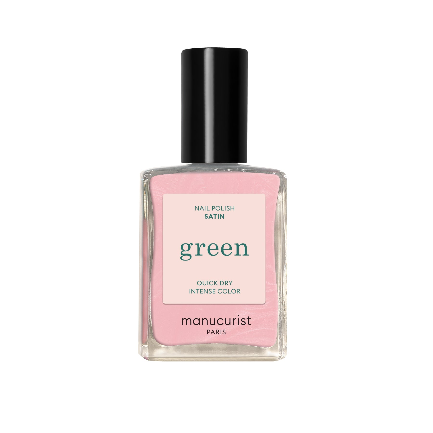 Vernis Green Manucurist - Satin - manucure rose pale nacrée semi - opaque - Boutique We Are ParisManucurist